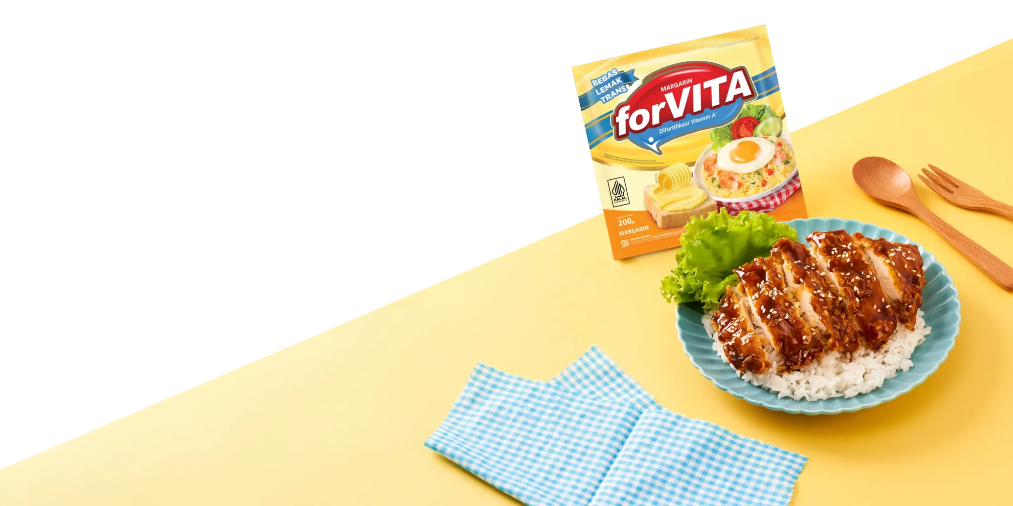 forVITA Bebas Lemak Trans Kitchen Hero Background